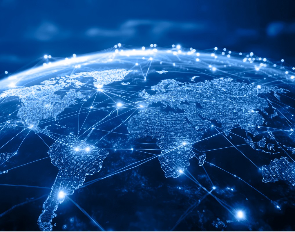 grafica connessioni mondiali